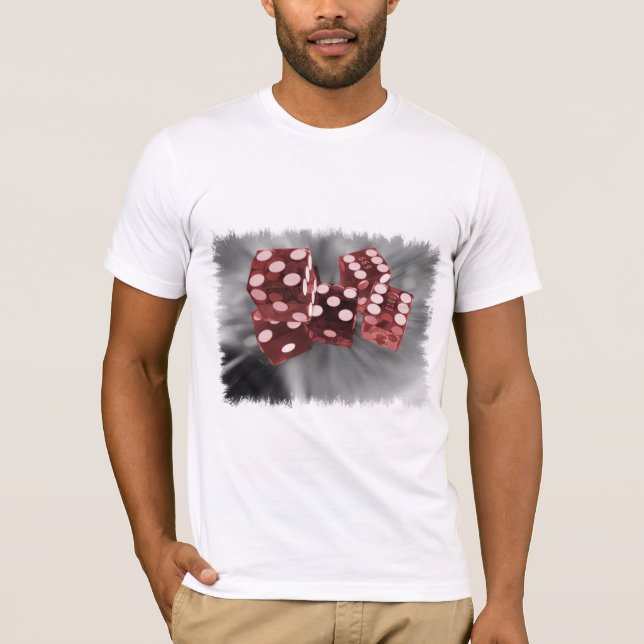 T-shirt Matrices rouges Las Vegas de flambeur (Devant)