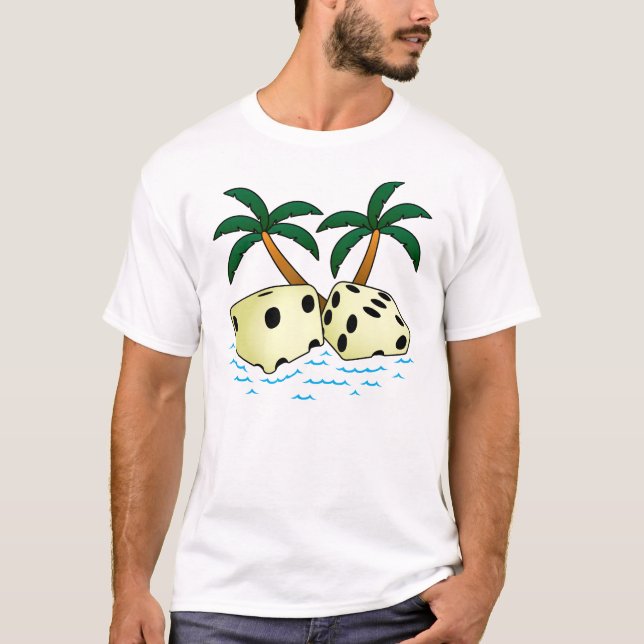 T-shirt Matrices tropicales d'O de paires (Devant)