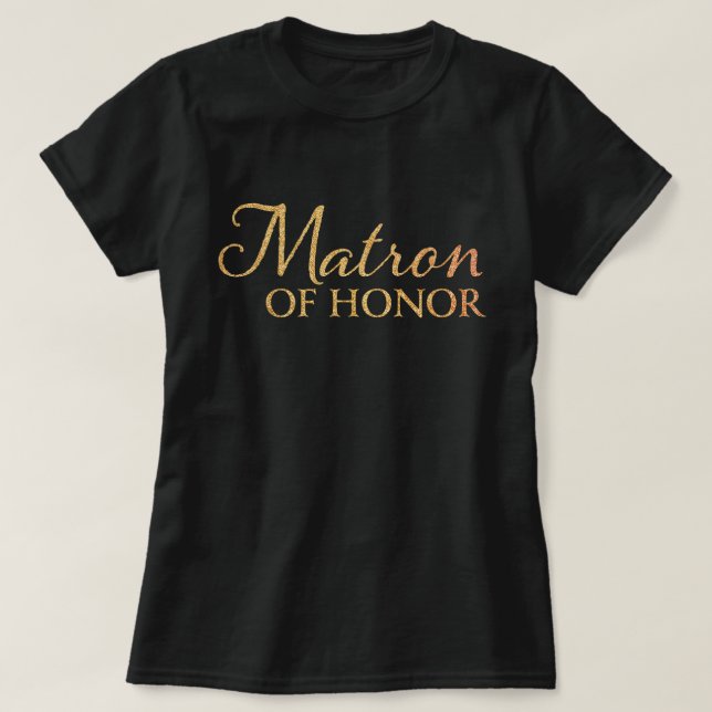 T-shirt Matron d'honneur - Chemises Mariages (Design devant)