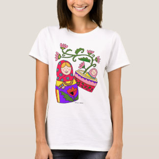 T-shirt Matroshka et art populaire d'Ukrainien de bébé