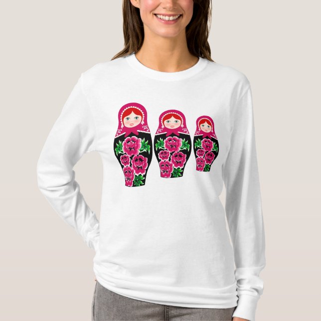 T-SHIRT MATRYOSHKA, POUPÉE RUSSE (Devant)