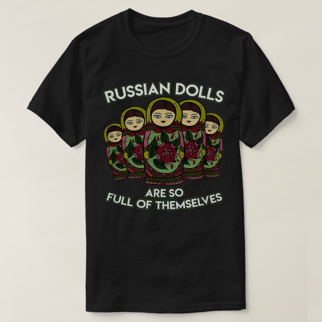 T-shirt Matryoshka Russe Poupées de nidification Russie Ru (Design devant)