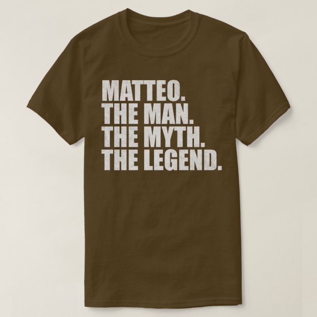 T-shirt MatteoMatteo Nom Matteo prénom (Design devant)