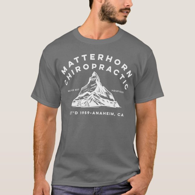 T-shirt Matterhorn Chiropractic vintage (Devant)