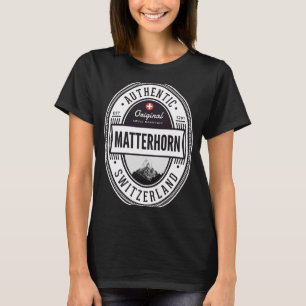 T-shirt Matterhorn Zermatt Suisse Randonneurs Mountaineeri