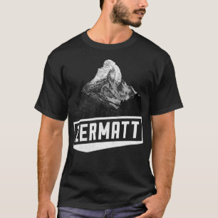T-shirt Matterhorn Zermatt Suisse Ski Holiday Moun
