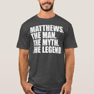 T-shirt Matthews Nom de famille Matthews Nom de famille Ma