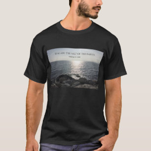 T-shirt Matthieu 5:13 Vous êtes le sel de la Terre Noir