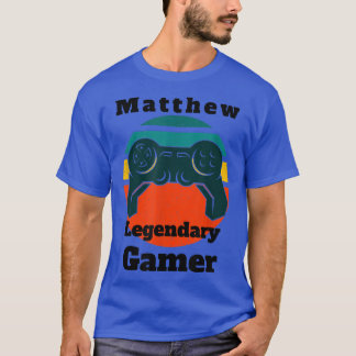 T-shirt Matthieu légendaire joueur de jeu vidéo Controll