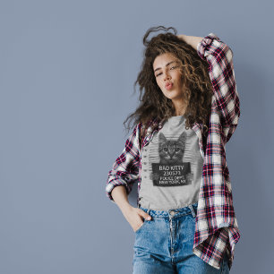 T-shirt Mau Mauvais NYPD Photo d'Arrestation Police Cadeau