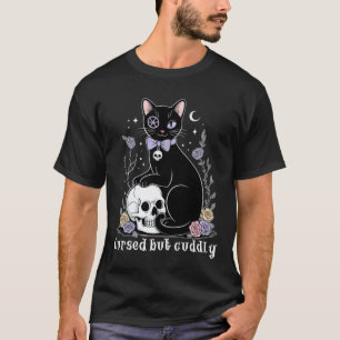 T-shirt .Maudite mais mignonne chat noir gothique occulte 