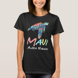 T-shirt Maui Aloha Hawaii Tortues de Mer Plongée en Scapha