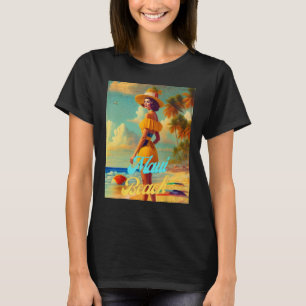 T-shirt Maui Beach Hawaii Parasdise Belle Femme