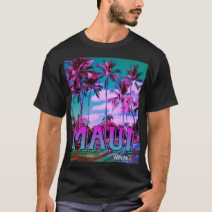 T-shirt Maui Hawaï Palmiers 