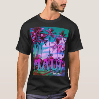 T-shirt Maui Hawaï Palmiers 