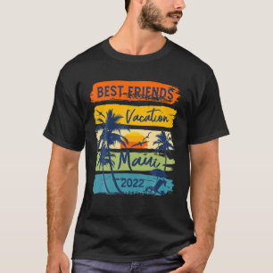 T-shirt Maui Hawaii 2022 Meilleurs Amis Vacances Correspon