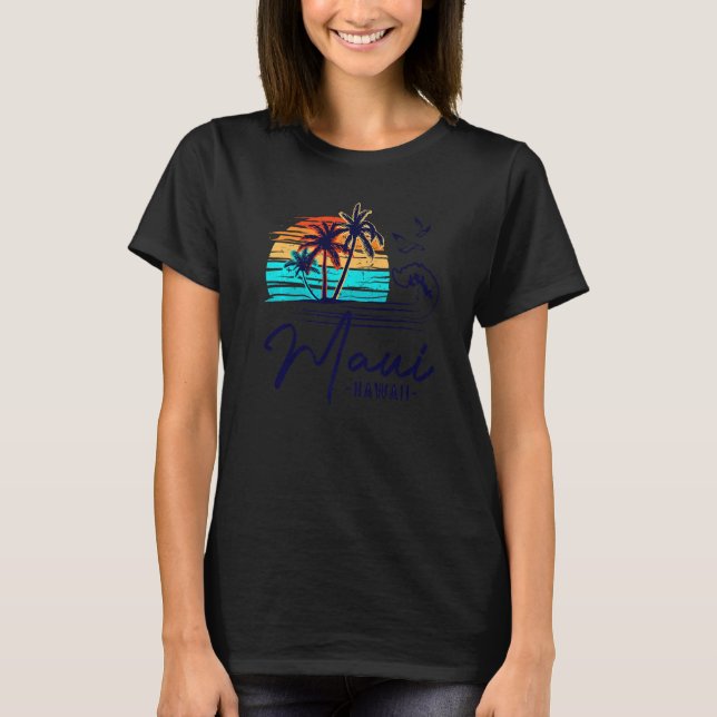 T-shirt Maui Hawaii 2023 Famille Hawaiian Vacation Matchin (Devant)