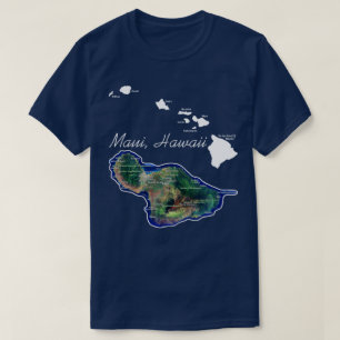 T-shirt Maui Hawaii avec les îles hawaïennes