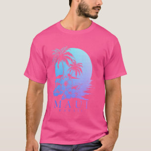 T-shirt Maui Hawaii Hibiscus Fleurs Hawaïennes Souvenir Su