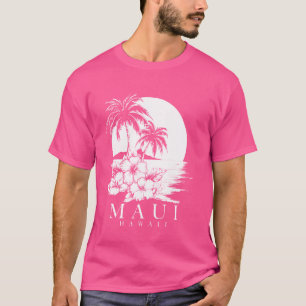 T-shirt Maui Hawaii Hibiscus Hawaii Fleurs Hawaiiennes Sou