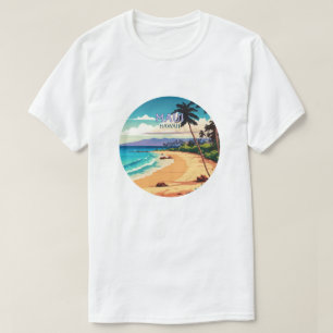 T-shirt Maui Hawaii Kaanapali Beach Rétro Vintage
