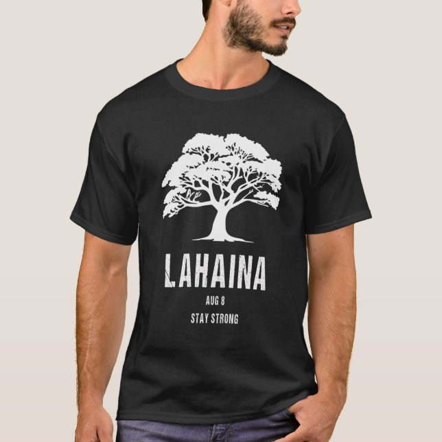 T-shirt Maui Hawaii Strong Maui Wildfire Lahaina Survivant (Devant)