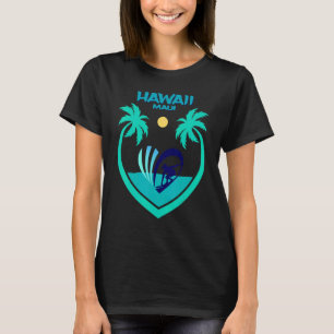 T-shirt Maui Hawaii Surf Oahu Plage Palmiers Aloha USA Sou