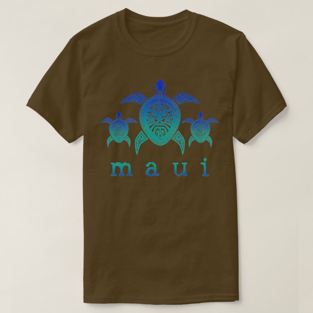 T-shirt Maui - Hawaii Tortues de mer Hawaii Plongée sous-m (Design devant)