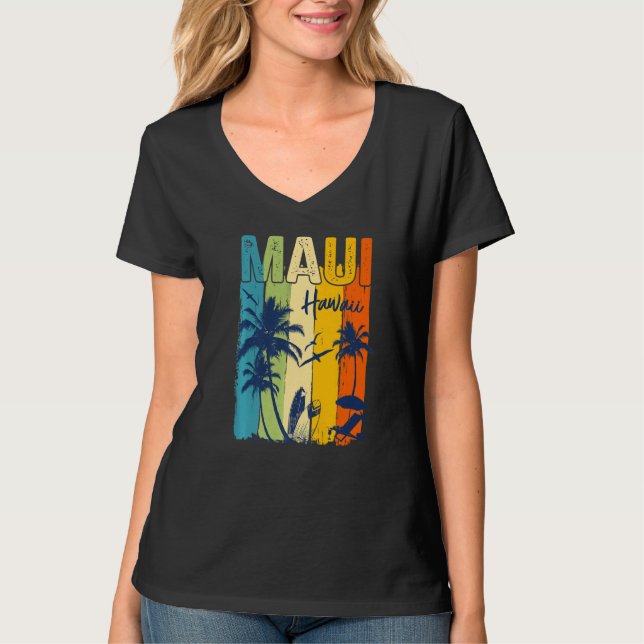 T-shirt Maui Hawaiian Family Vacation Matching Group Premi (Devant)