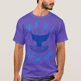 T-SHIRT MAUI ME REND HEUREUSE BALEINE TAIL