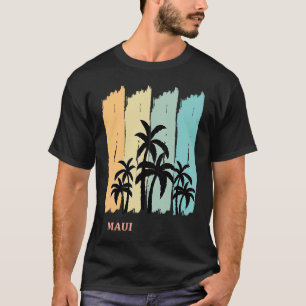 T-shirt Maui Palms Soleil Hawaii Surf Aloha Oahu Waikiki  