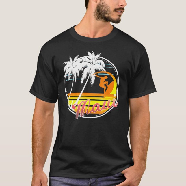 T-shirt Maui Surf - Hawaii Surf Tee (Devant)
