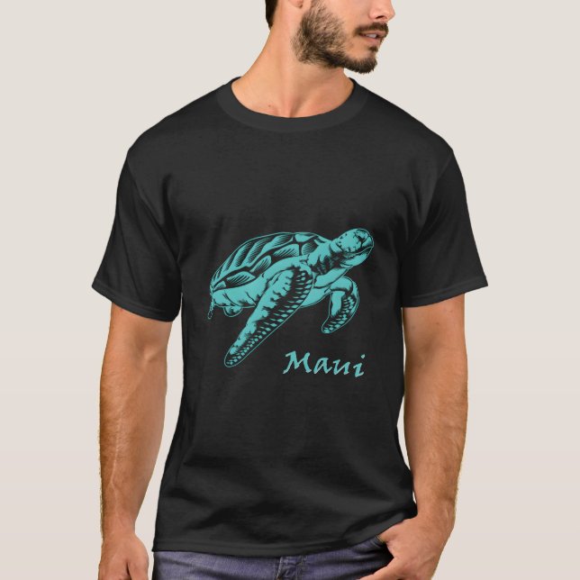 T-shirt Maui Tortue de mer Snorkeling Plongée Ocean Souven (Devant)