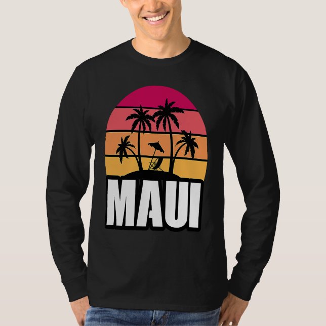 T-shirt Maui Vacation Beach Souvenir (Devant)