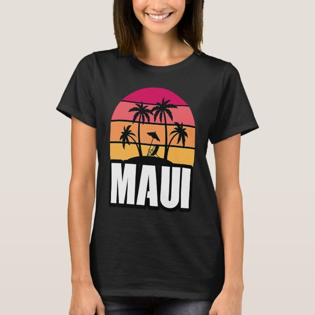T-shirt Maui Vacation Beach Souvenir (Devant)