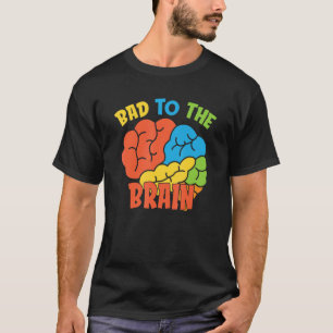 T-shirt Mauvais À L'École De Thérapie Du Cerveau Psycholog