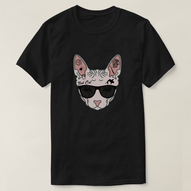 T-shirt Mauvais chat (Design devant)