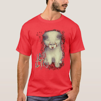 T-shirt Mauvais chat KITTY Halloween Film d'horreur pour h