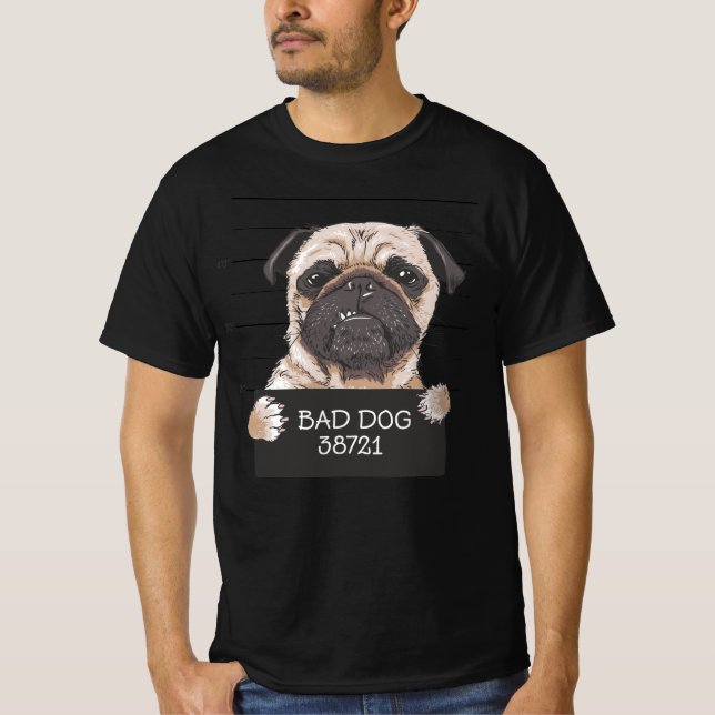 T-shirt Mauvais chien (Devant)