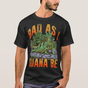 T-shirt Mauvais Comme Je Guana Be Plage De Vacances Iguana