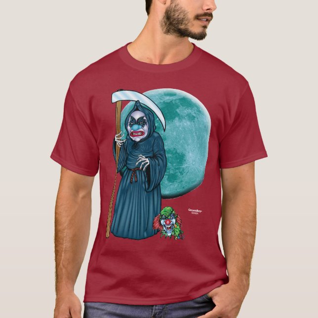 T-shirt mauvais de clown - faucheuse (Devant)