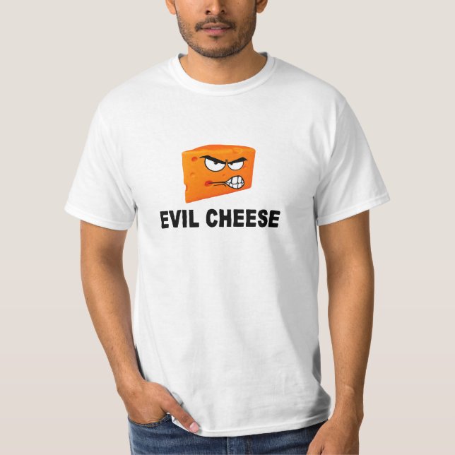 T-shirt mauvais de lumière de fromage (Devant)