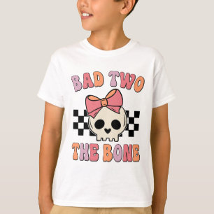 T-shirt Mauvais Deux Anniversaire Os 2 Anniversaire Enfant