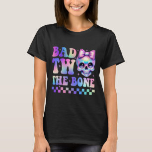 T-shirt Mauvais Deux L'Os 2e Anniversaire Jeune Fille Tie