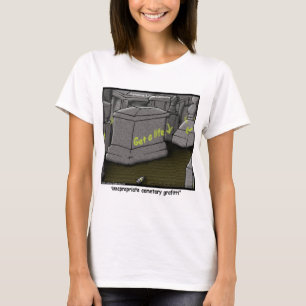 T-shirt Mauvais graffiti de cimetière drôle