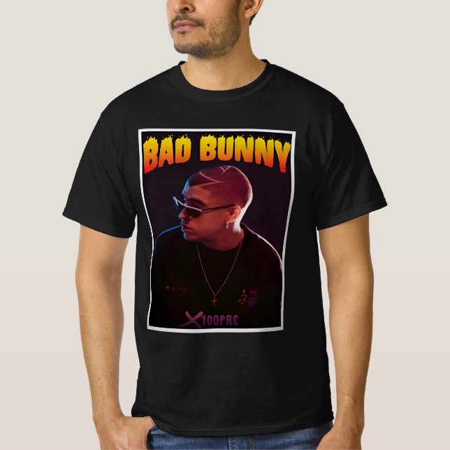 T-shirt mauvais lapin collage grand rapper (Devant)