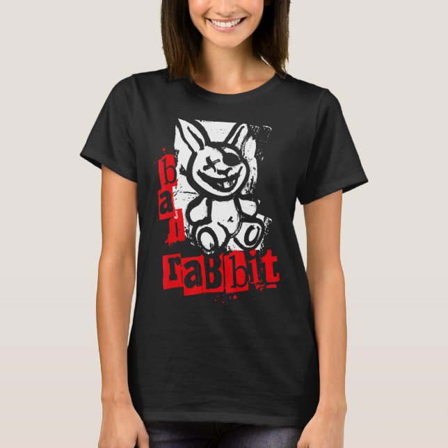 T-shirt Mauvais Lapin Comme Gros Style Parodie (Devant)