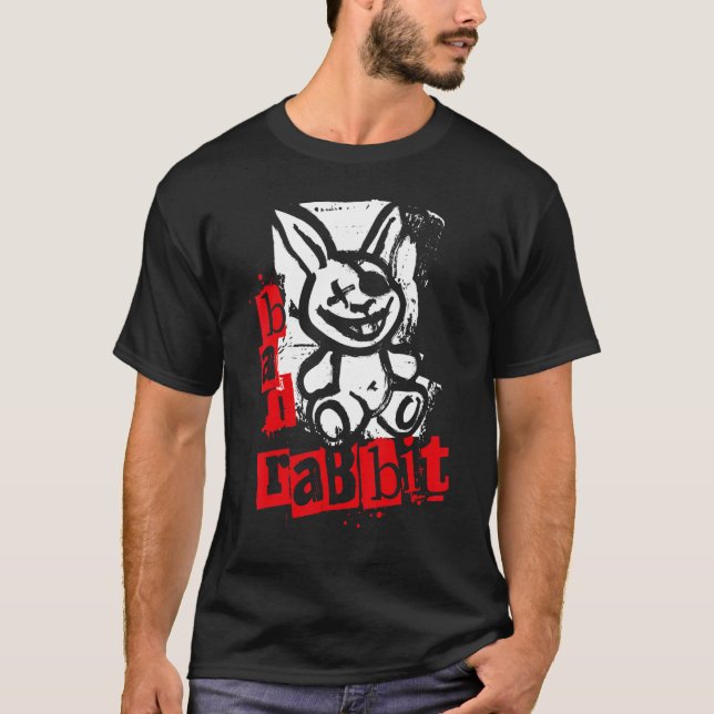 T-shirt Mauvais Lapin Comme Gros Style Parodie (Devant)