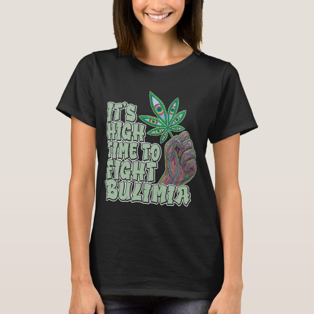 T-shirt Mauvais Pour Un Fumeur De Cannibis (Devant)
