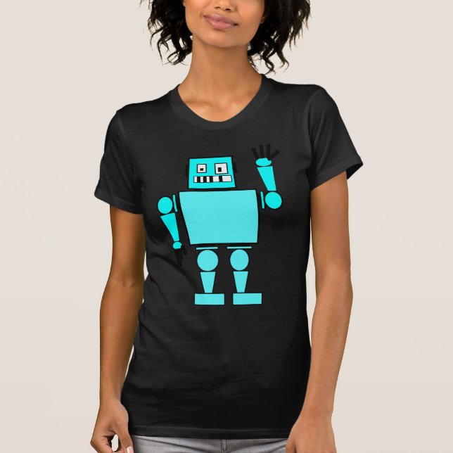 T-shirt mauvais robot fou (Devant)